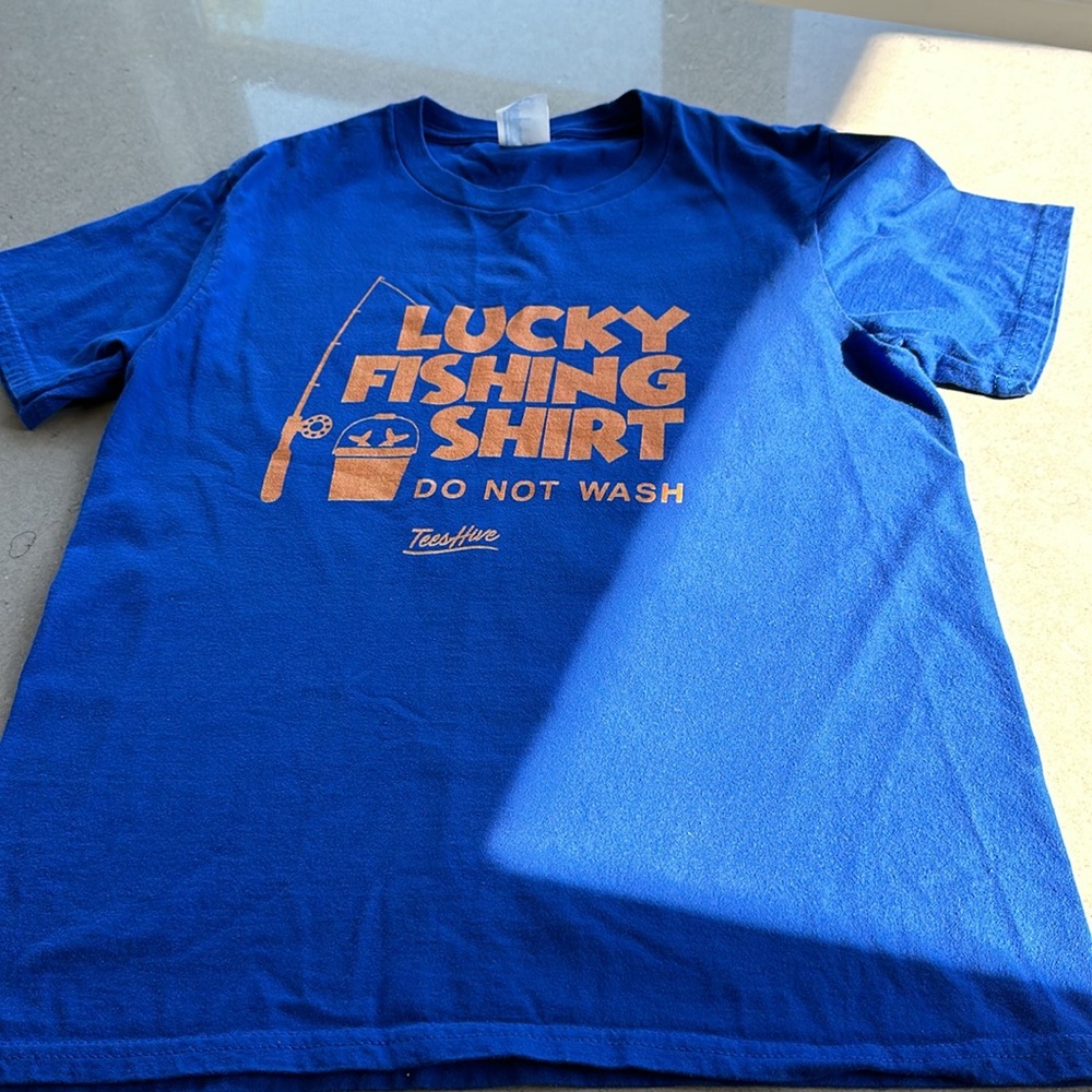 Kids ‘Lucky Fishing shirt’ L